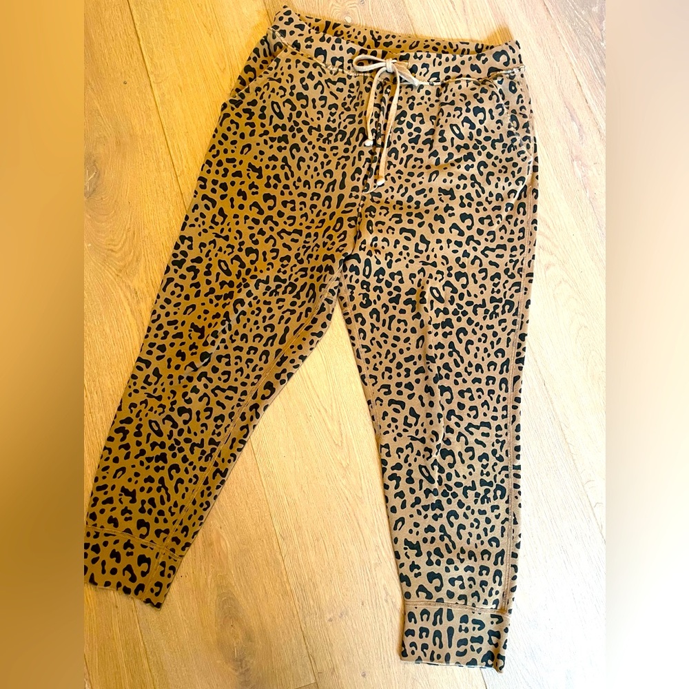 Nili Lotan Nolan sweatpants - Whiskey Leopard Print